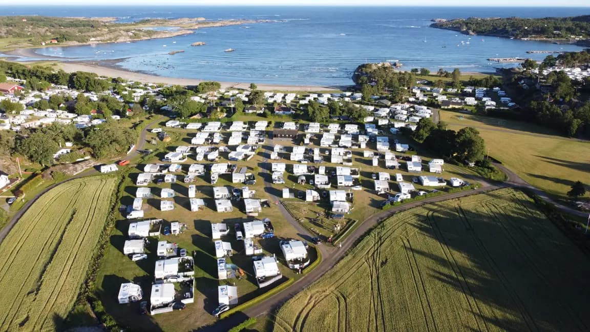 Flyfoto over Kolbensrød Camping